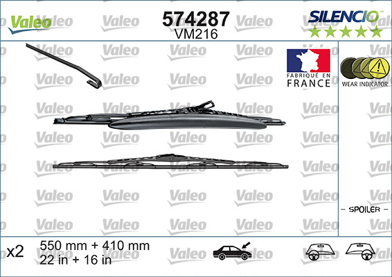 Wiper Blade - 574287 VALEO